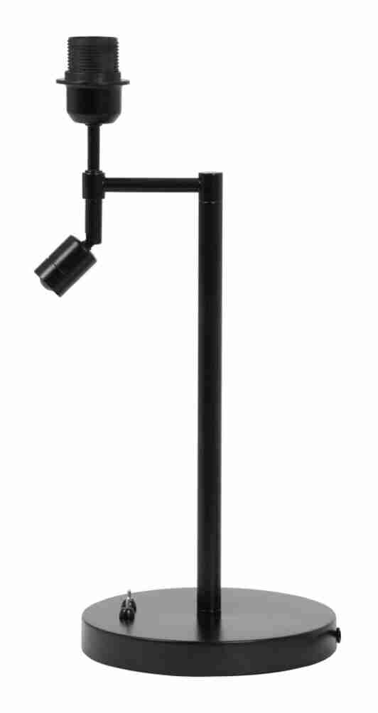 Light & Living Lampvoet Montana met LED - Mat Zwart (excl. kap) - Rond
