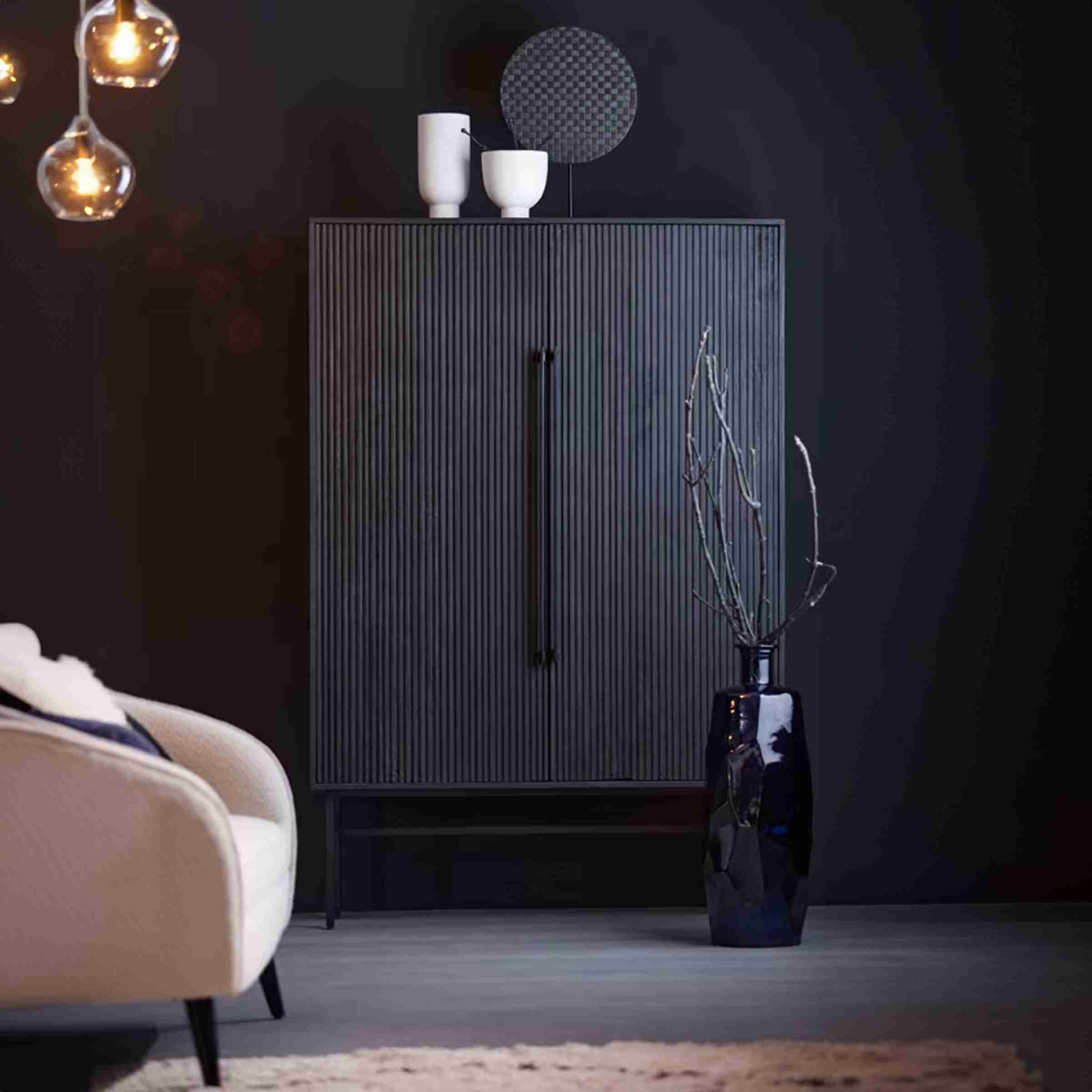 Light & Living Opbergkast Abage 180 x 120cm - Zwart