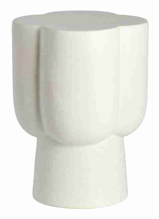 Light & Living Organische Bijzettafel Junto Keramiek, √ò35cm - Crëme - Rond