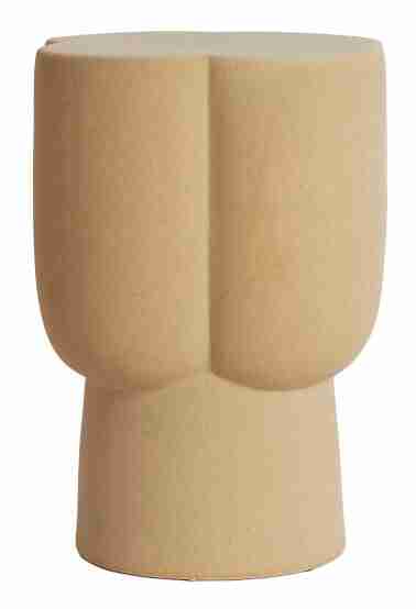 Light & Living Organische Bijzettafel Junto Keramiek, √ò35cm - Zand - Rond