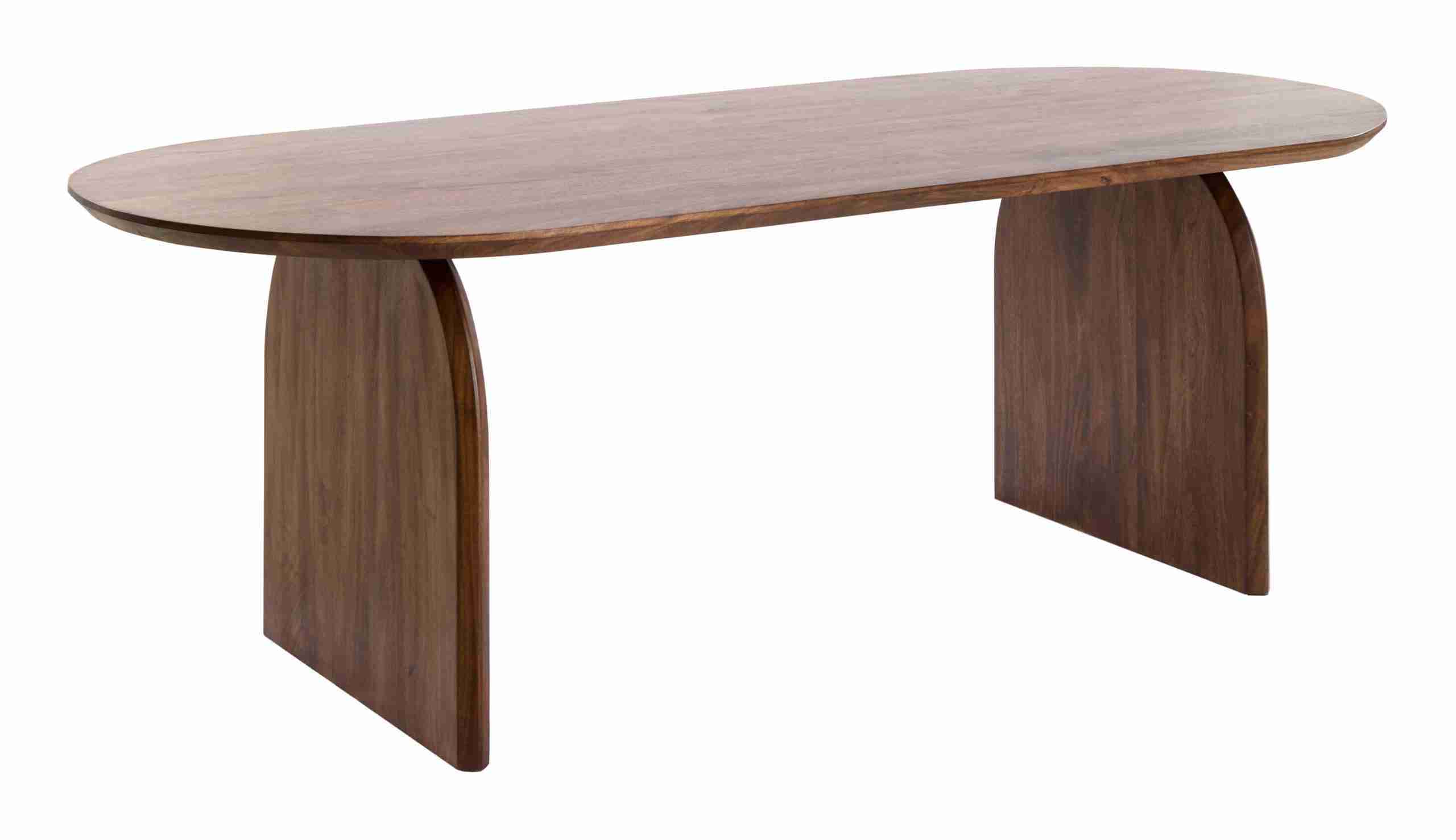 Light & Living Ovale Eettafel Indore Acaciahout, 220 x 100cm - Bruin - Ovaal