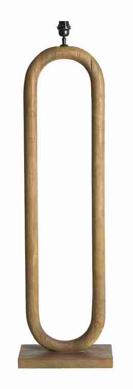 Light & Living Ovale Vloerlamp Paceco 119cm - Grijs/Donkerbruin (excl. kap)