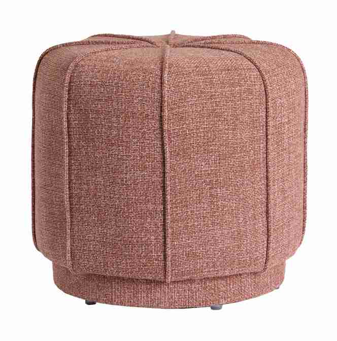 Light & Living Poef Belisso 51cm - Roze - Rond