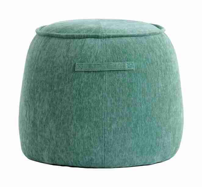Light & Living Poef Sibiu √ò50cm - Groen - Rond