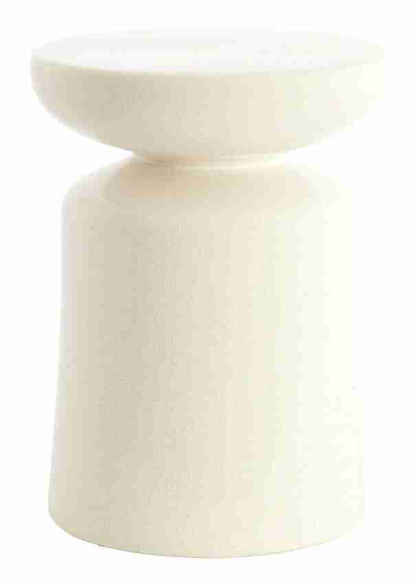 Light & Living Ronde Bijzettafel Kotor Keramiek, √ò34cm - Crëme