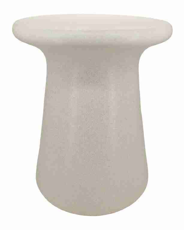 Light & Living Ronde Bijzettafel Sento Keramiek, √ò35cm - Crëme