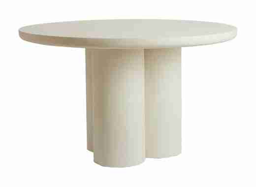 Light & Living Ronde Eettafel Mizuho 130cm - Crëme