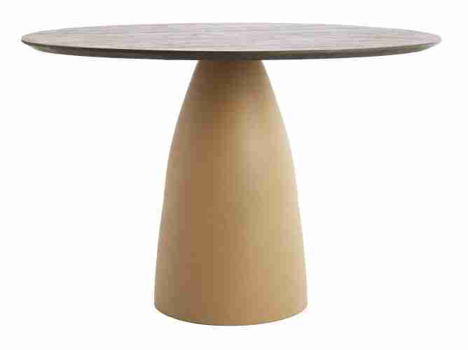 Light & Living Ronde Eettafel Palmira Hout en metaal, √ò120cm - Bruin