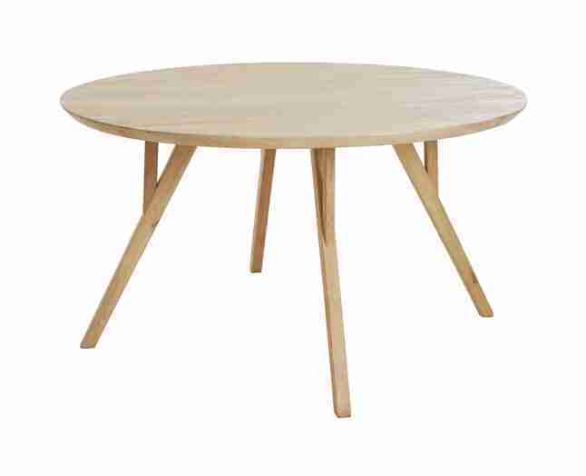 Light & Living Ronde Eettafel Quenza Mangohout, 140cm - Naturel