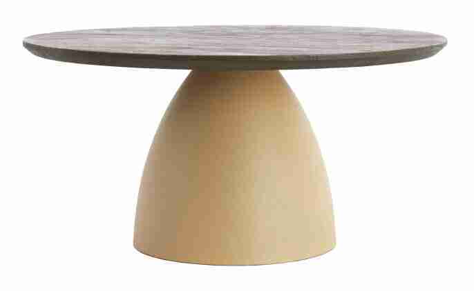 Light & Living Ronde Salontafel Ocana Hout en metaal, √ò80cm - Bruin
