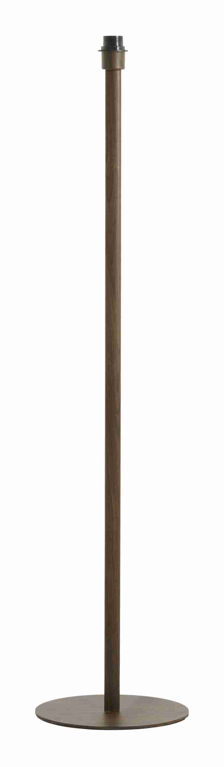 Light & Living Vloerlamp Cerini Metaal, 130cm - Donkerbruin (excl. kap) - Ovaal