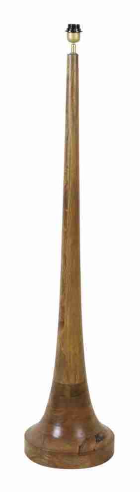 Light & Living Vloerlamp Jovany Hout, 135cm - Bruin (excl. kap) - Rond
