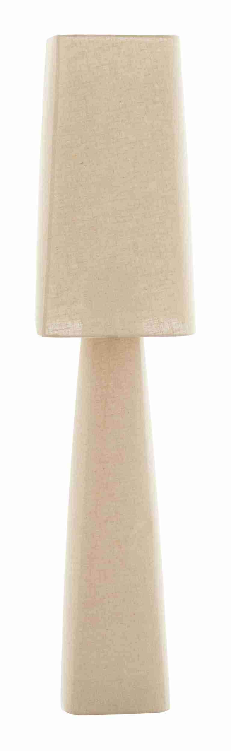 Light & Living Vloerlamp Mikko Linnen, 176cm - Naturel - Vierkant