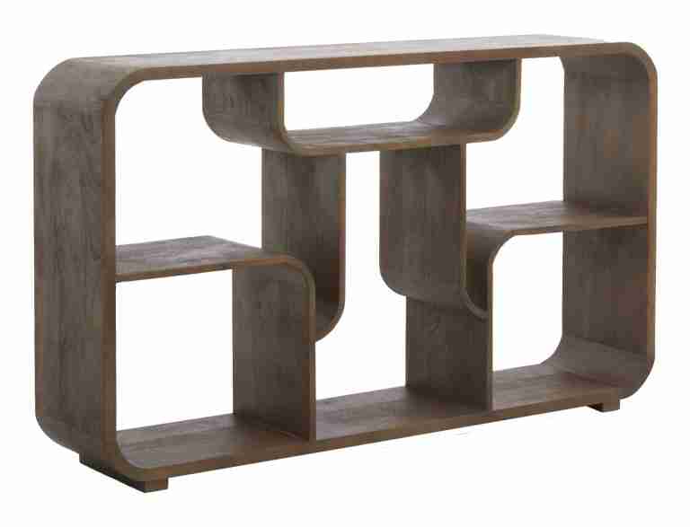 Light & Living Wandkast Labare 82 x 140cm - Mat Grijs/Donkerbruin