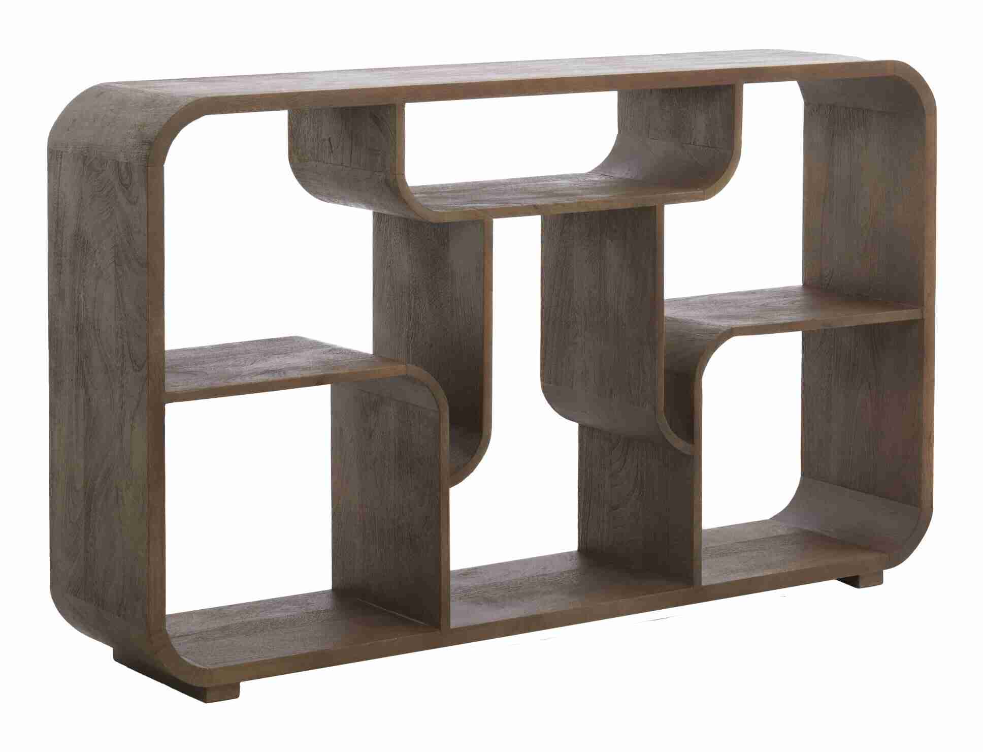 Light & Living Wandkast Labare 82 x 140cm - Mat Grijs/Donkerbruin