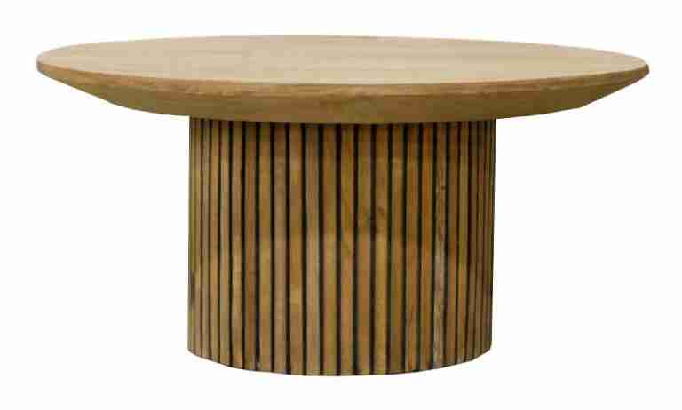 Livingfurn Ronde Salontafel Lausanne Teakhout, 80cm - Bruin