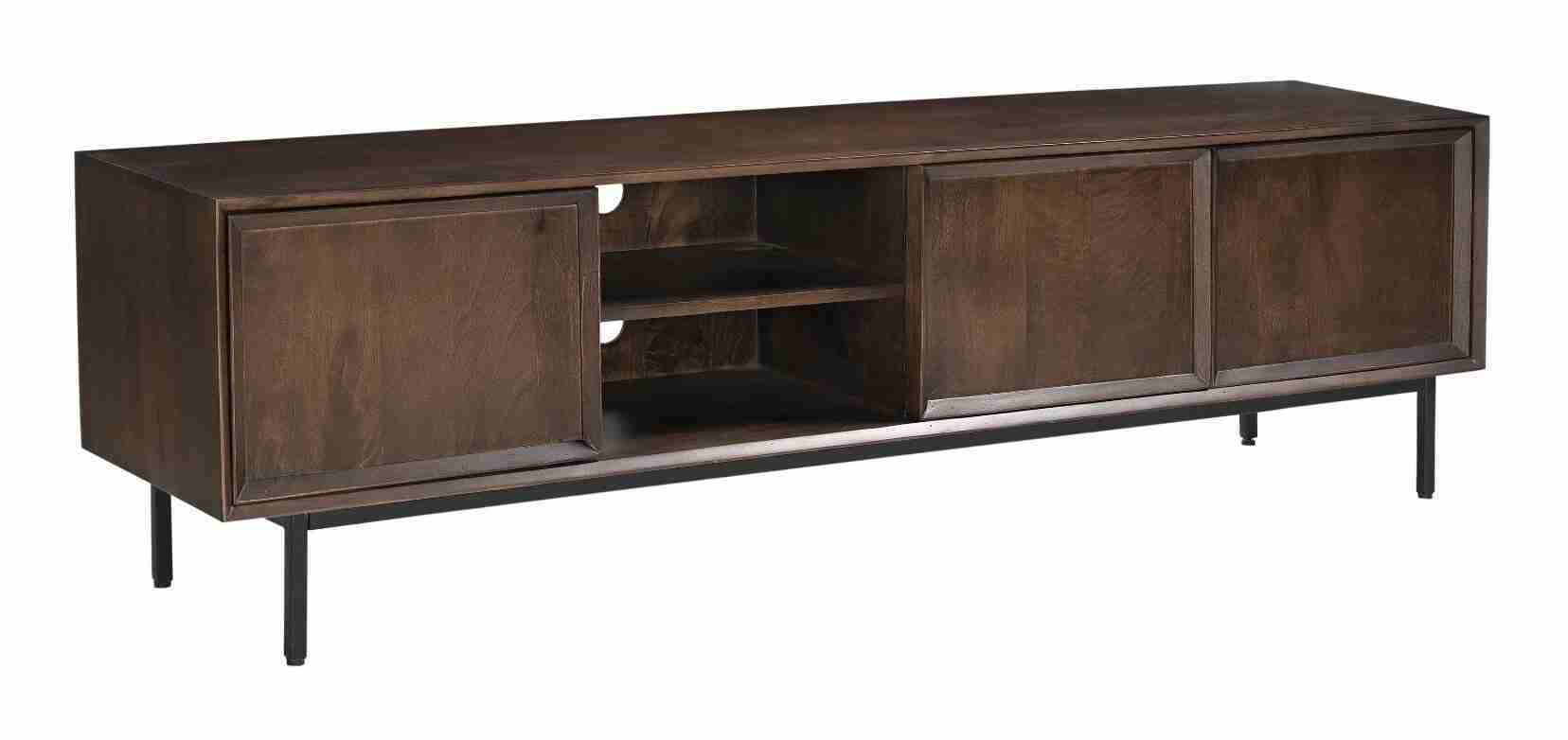 Livingfurn TV-meubel Ravenstein Mangohout, 180cm - Bruin