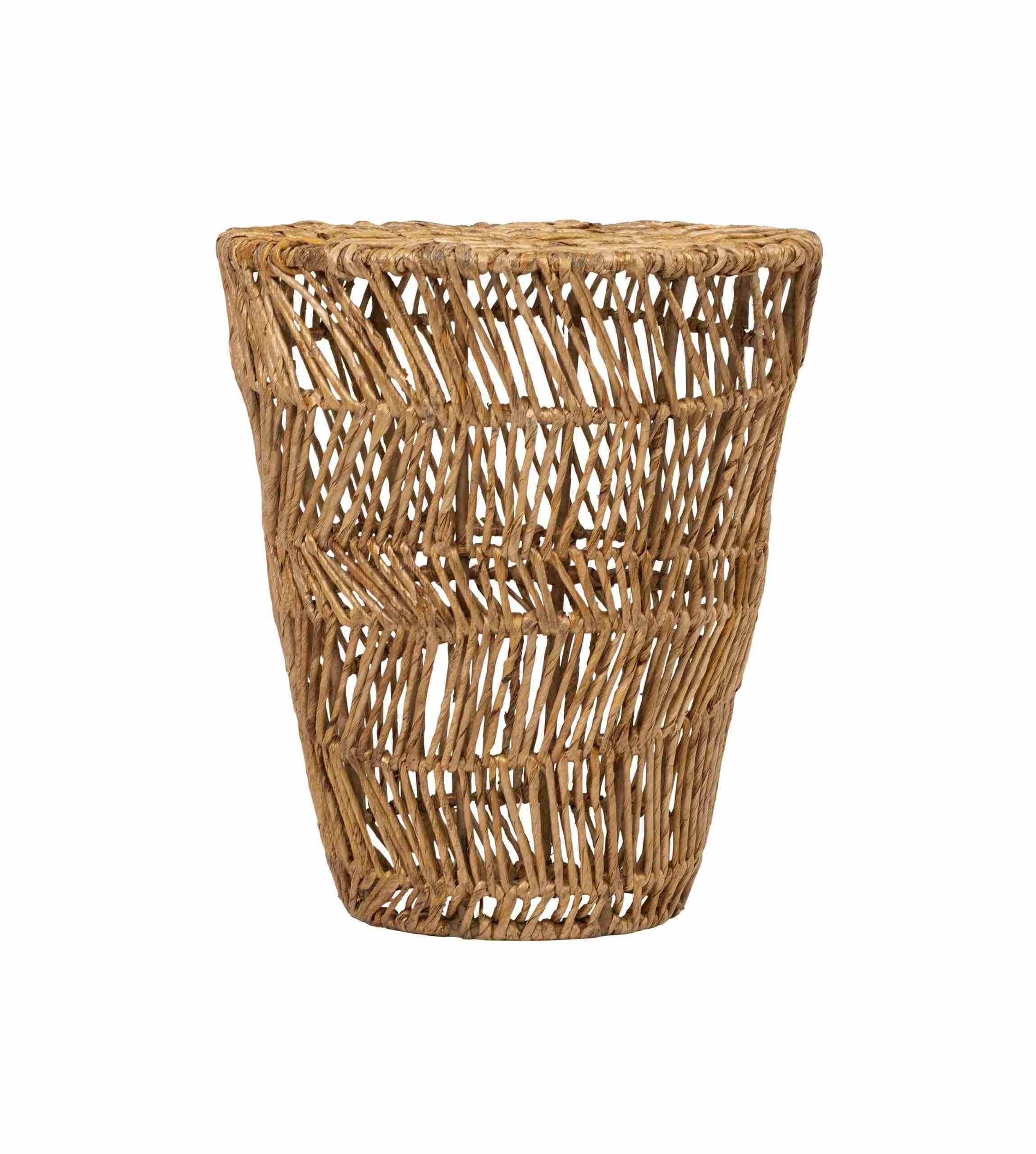 MUST Living Bijzettafel Santa Agnes Abaca, 36cm - Naturel - Rond