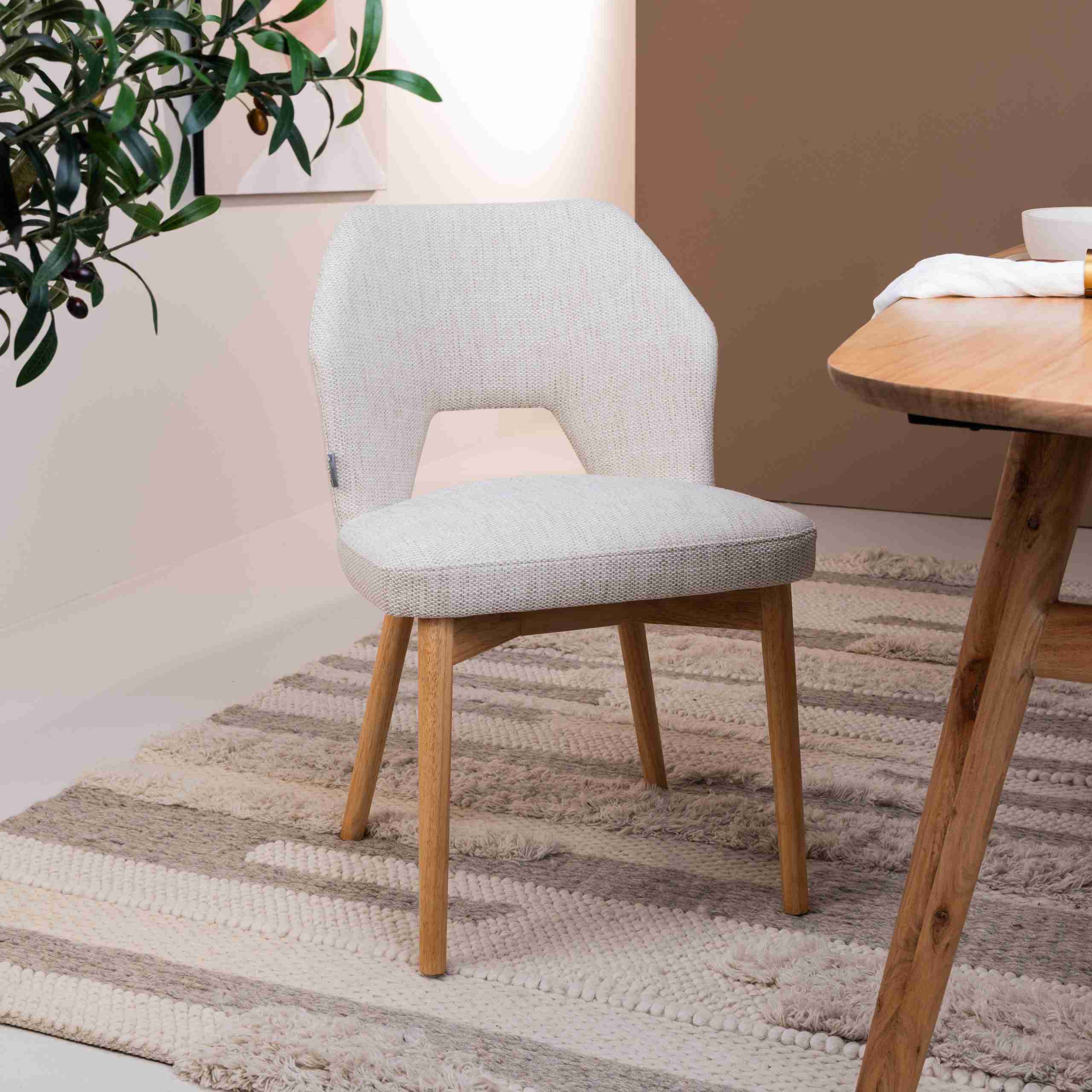 MUST Living Eetkamerstoel Blossom - Naturel