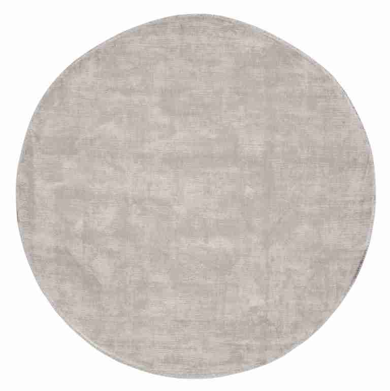 MUST Living Rond Vloerkleed La Belle 250cm - Lichtgrijs