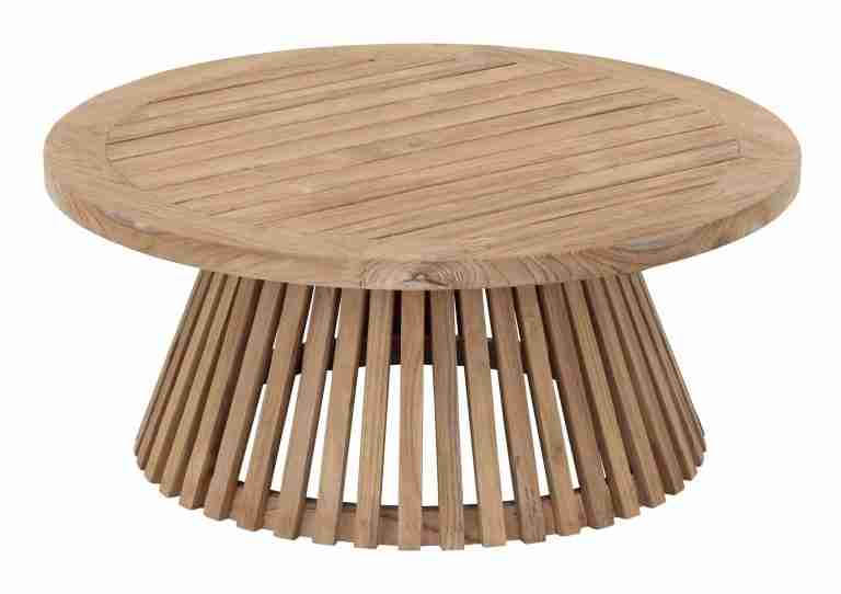 MUST Living Ronde Salontafel Lily Teakhout, √ò75cm - NATUREL