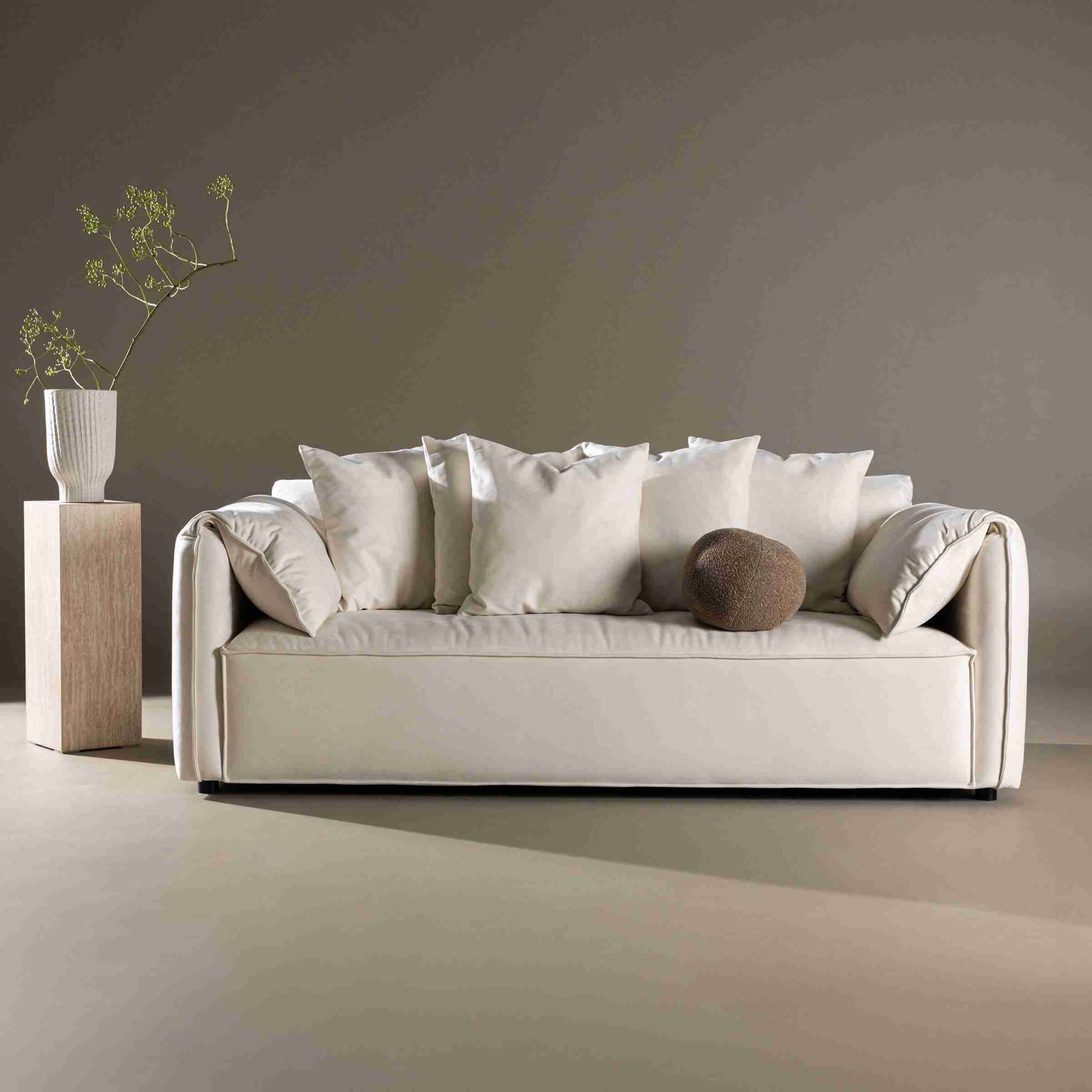Nohr 3-zits Bank Errin Velvet - Beige