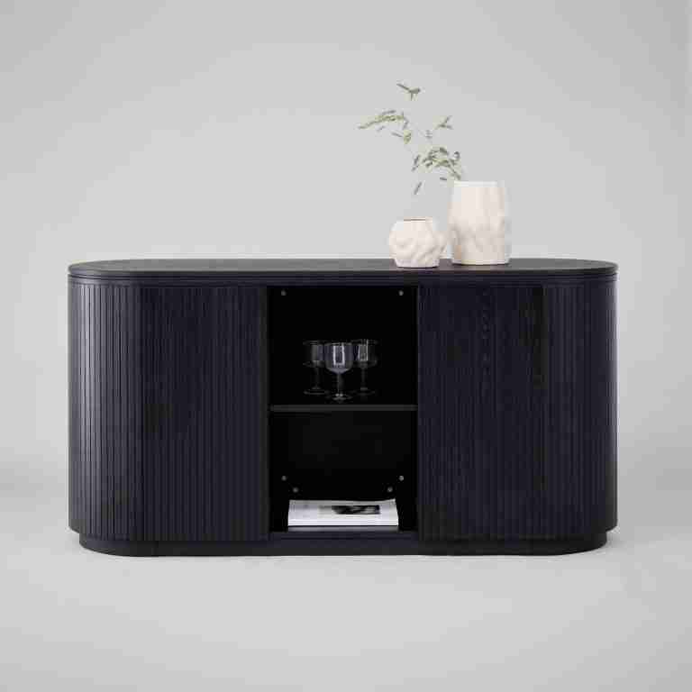 Nohr Dressoir Elouise 160cm - Zwart