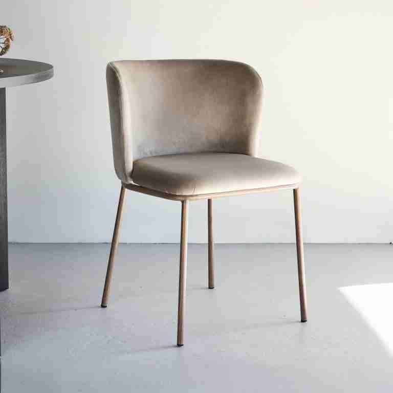 Nohr Eetkamerstoel Almetra Velvet - Beige
