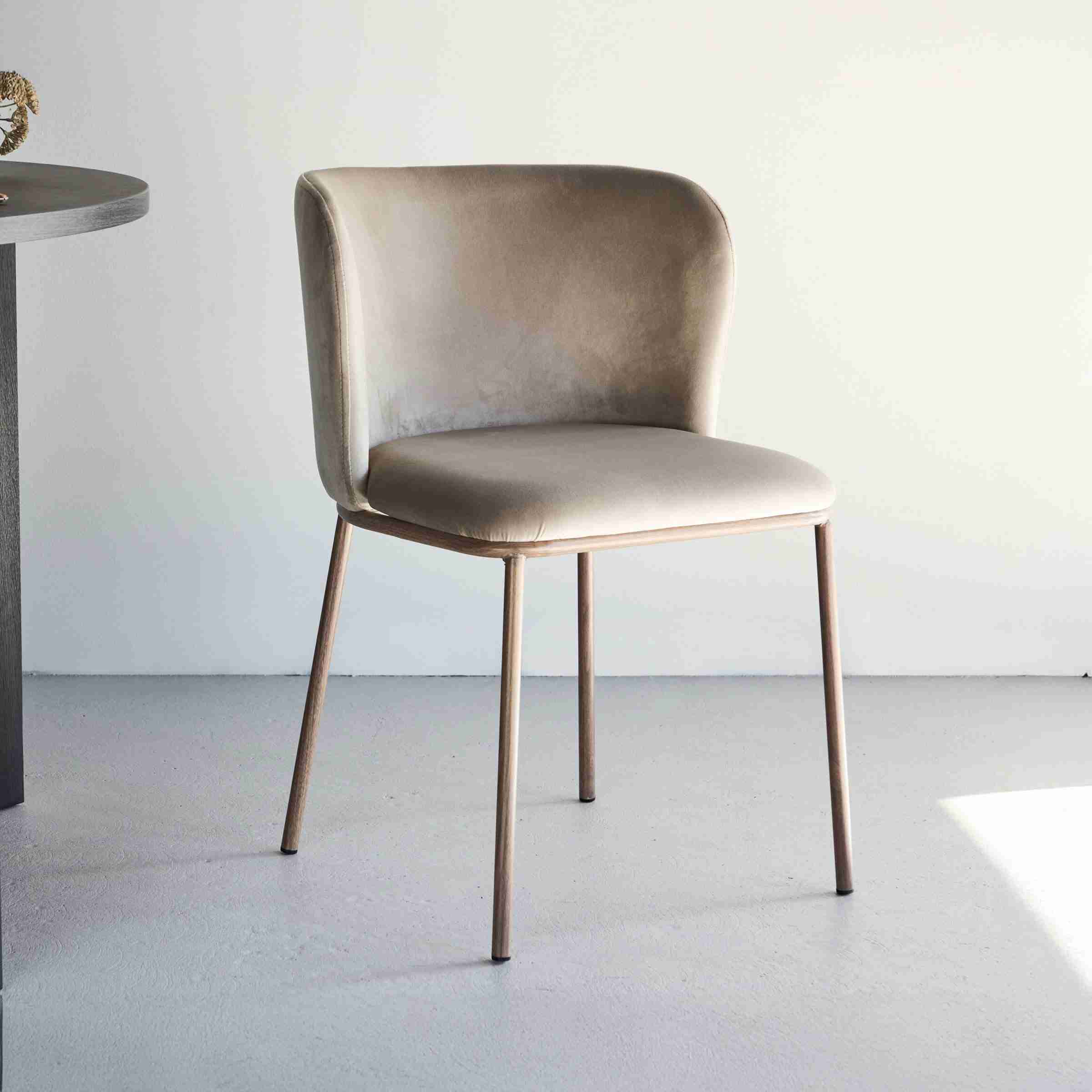 Nohr Eetkamerstoel Almetra Velvet - Beige