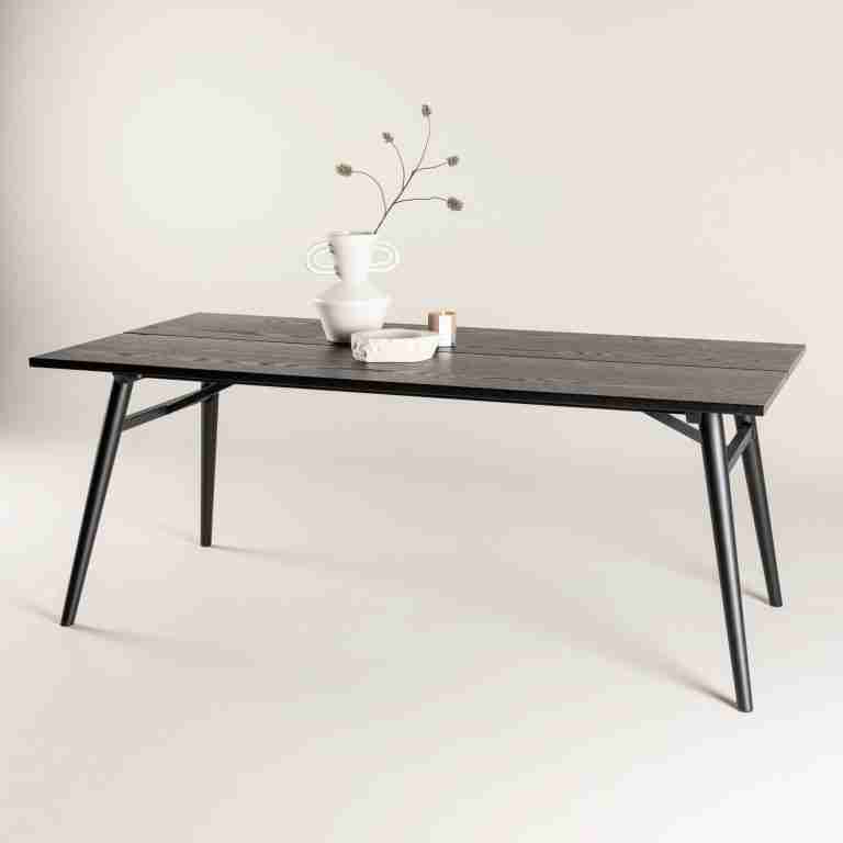 Nohr Eettafel Lateka 195 x 95cm - Zwart