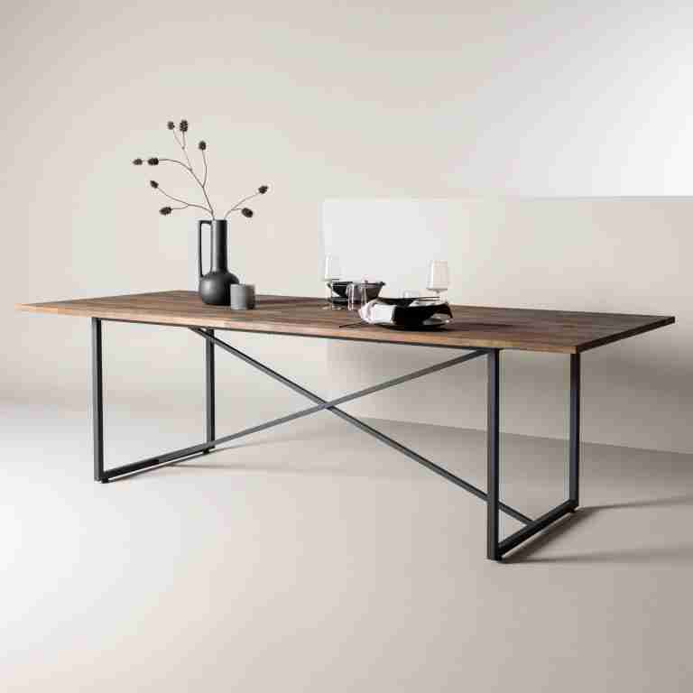 Nohr Eettafel Nathania Teakhout, 250 x 100cm - Naturel