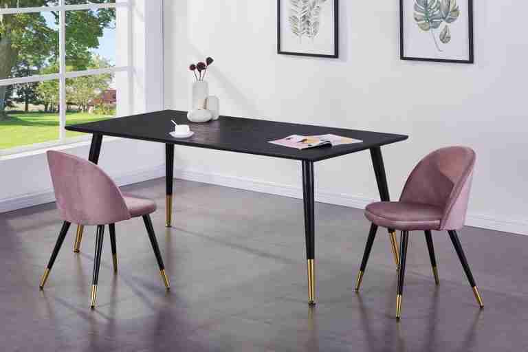 Nohr Eettafel Shaindy 180 x 90cm - Zwart