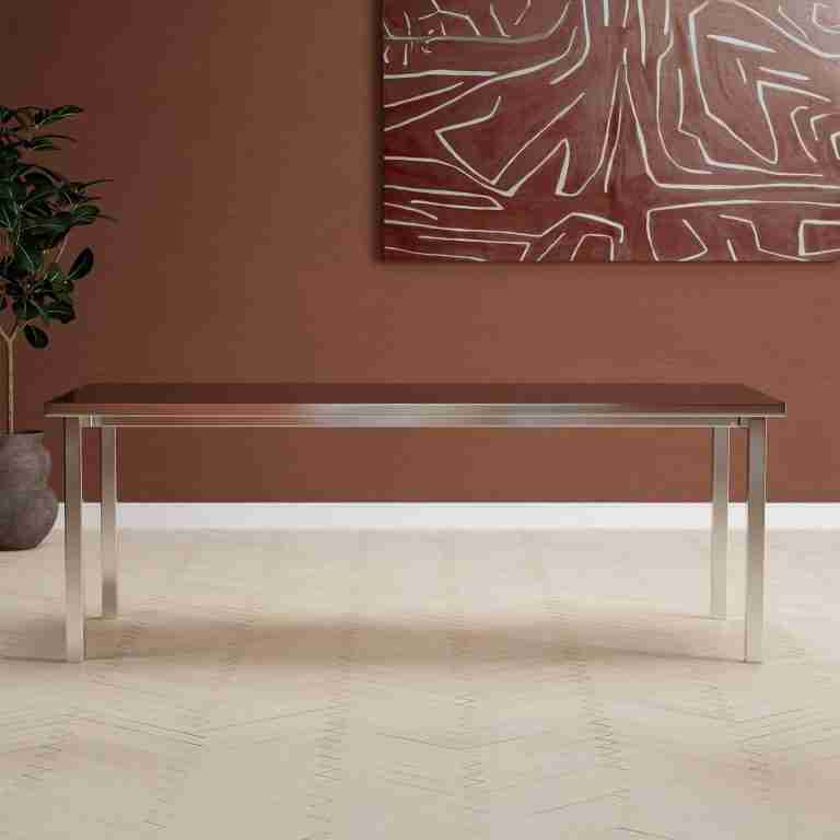 Nohr Eettafel Shontel RVS 210 x 95cm - Zilver