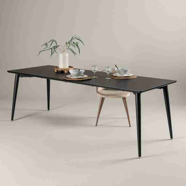 Nohr Eettafel Tabia MDF 230 x 85cm - Zwart