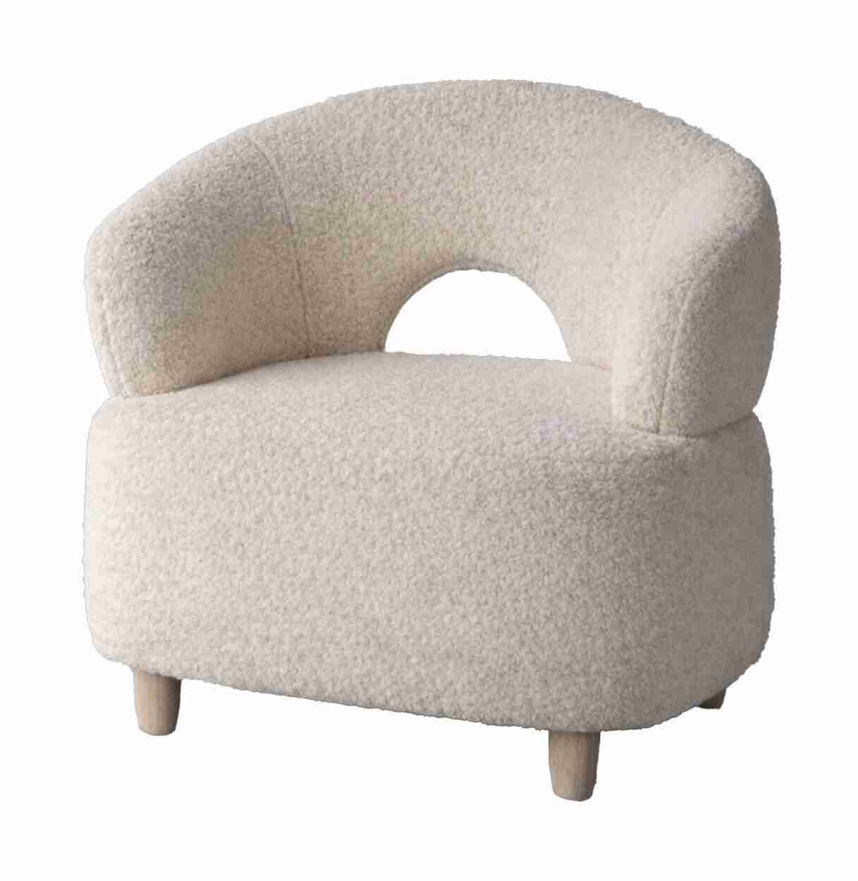 Nohr Fauteuil Damarys Bouclé - Wit