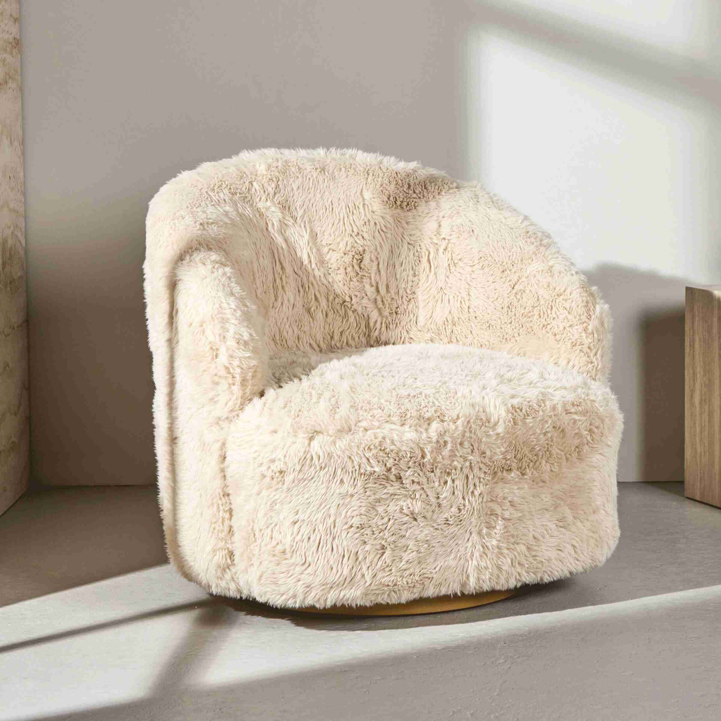 Nohr Fauteuil Kriselda Fake Fur - Beige