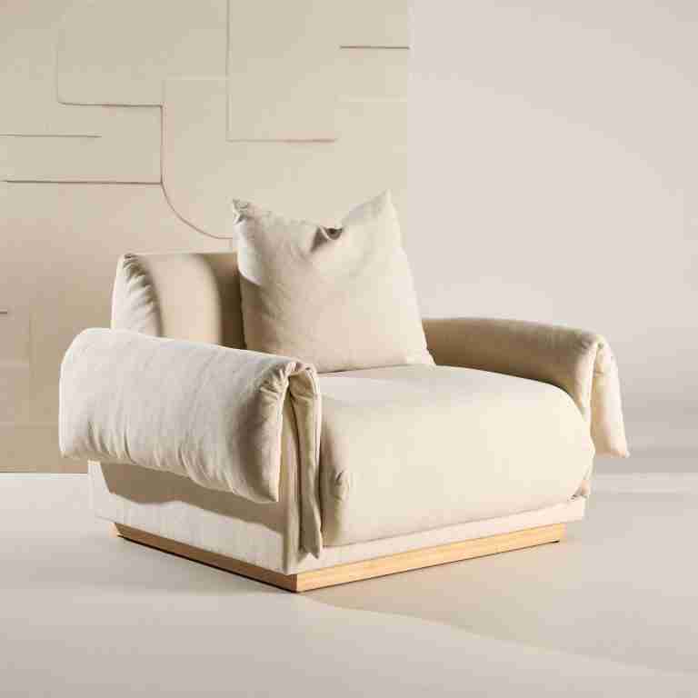 Nohr Fauteuil Lisa Linnenlook - Beige