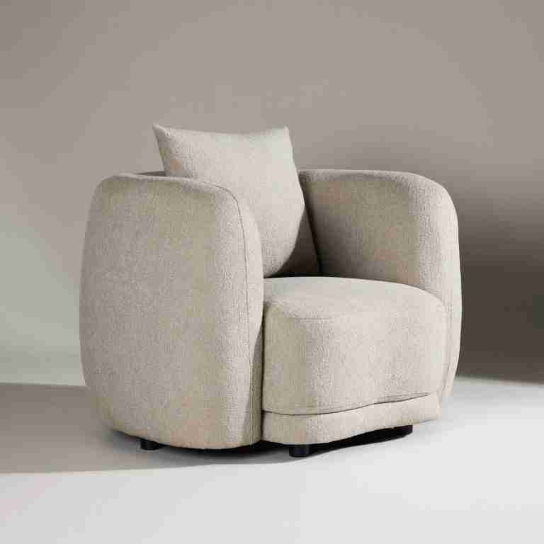 Nohr Fauteuil Macrina Bouclé - Beige