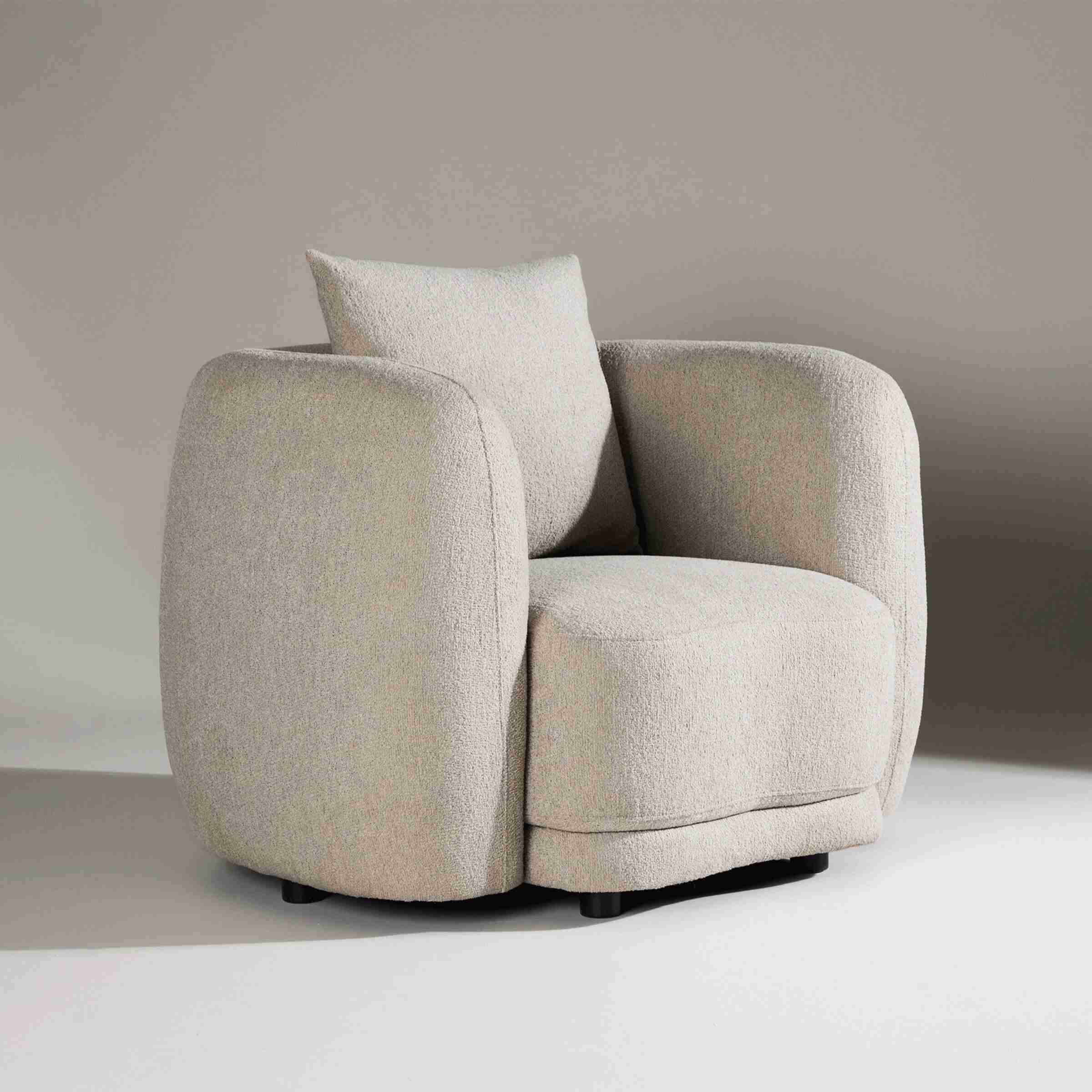 Nohr Fauteuil Macrina Bouclé - Beige
