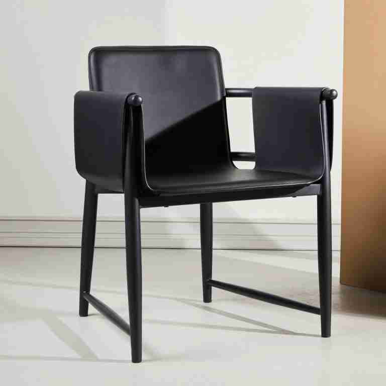 Nohr Fauteuil Molli Lederlook - Zwart