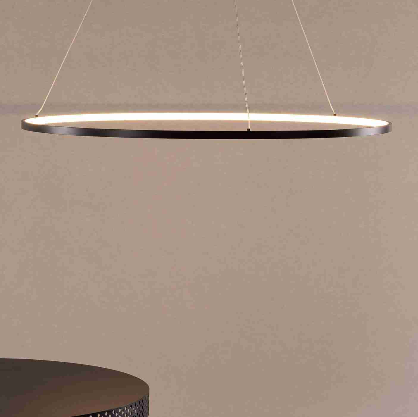 Nohr Hanglamp Isaias Ring LED 100cm - zwart