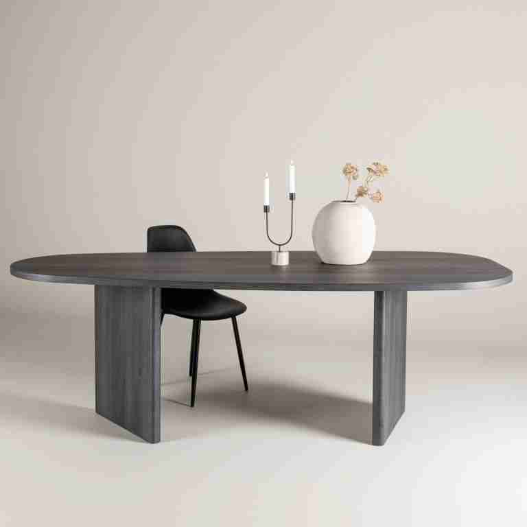 Nohr Organische Eettafel Jenea Zwart MDF, 220 x 100cm