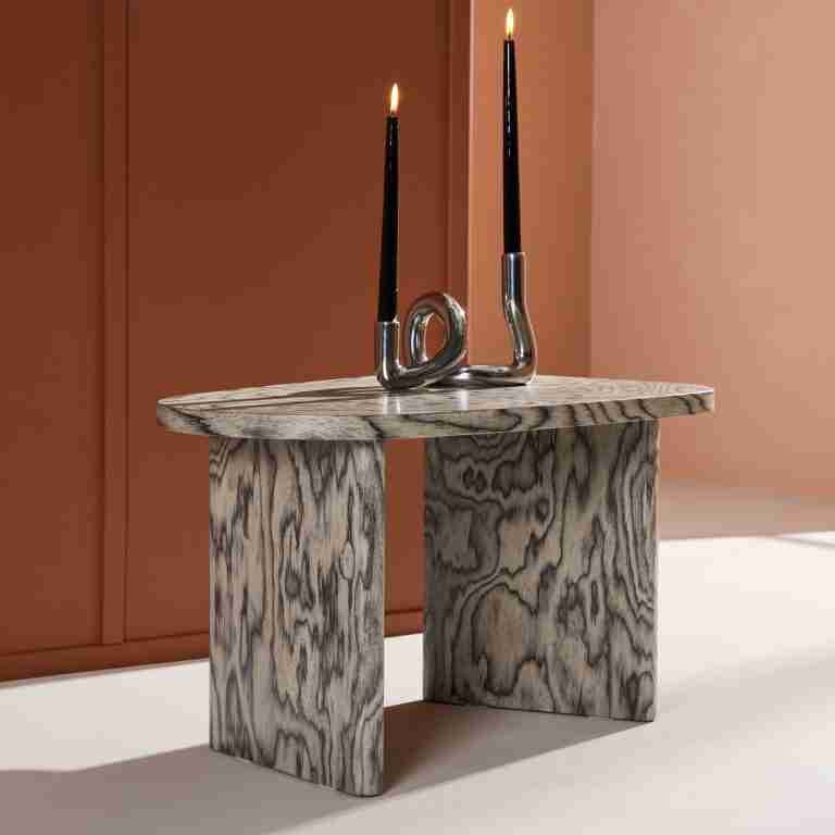 Nohr Organische Salontafel Jenea MDF, 70 x 45cm - Grijs