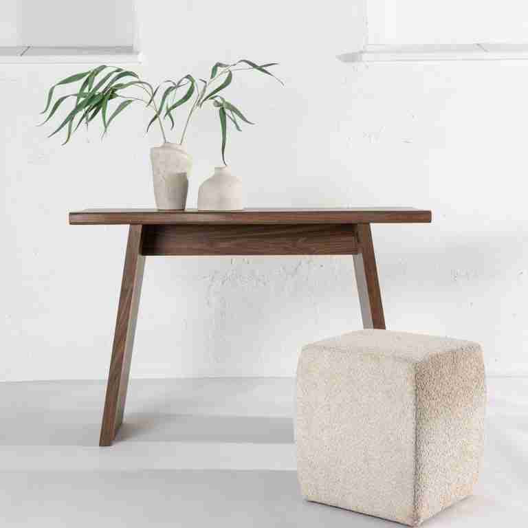 Nohr Organische Sidetable Darrnell Walnoot, 120 x 40cm