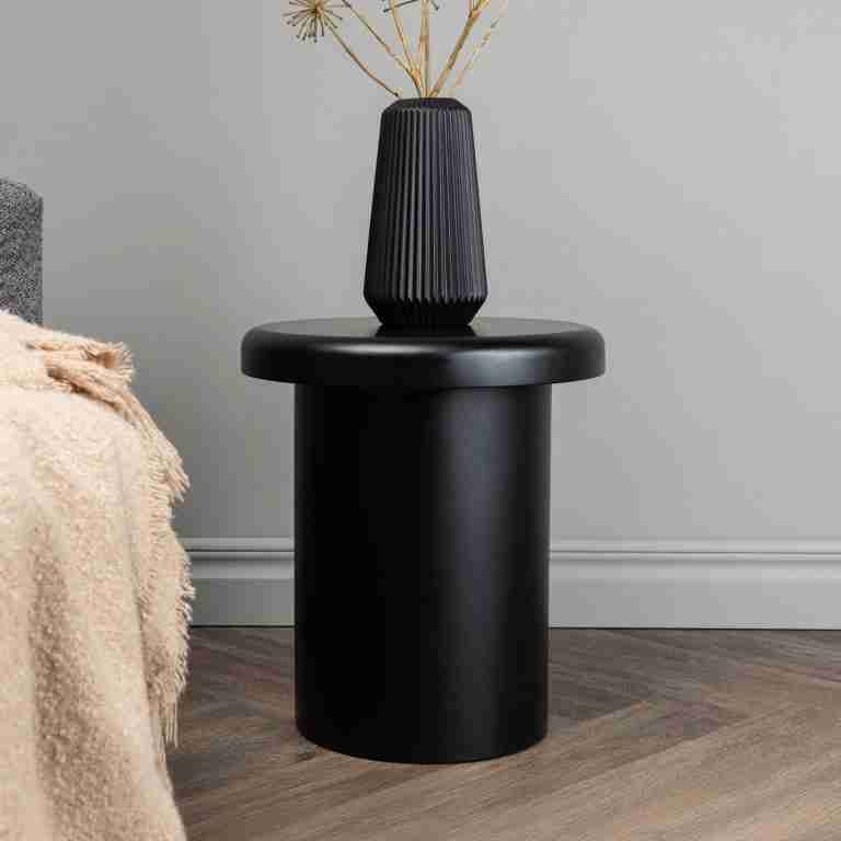 Nohr Ronde Bijzettafel Janal 40cm - Zwart