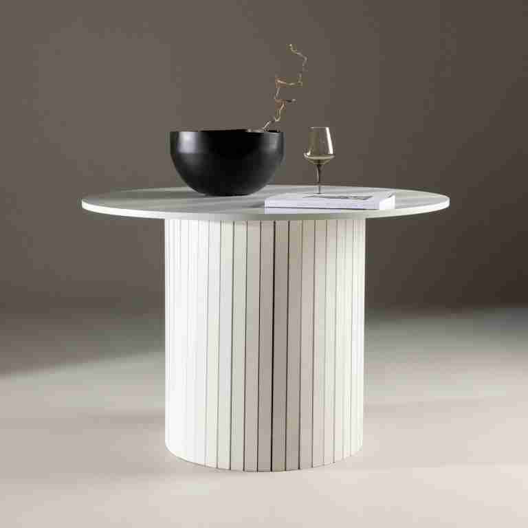Nohr Ronde Eettafel Adrin 110cm - Wit