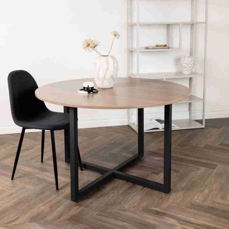 Nohr Ronde Eettafel Jahanna Walnoot en staal, 120cm