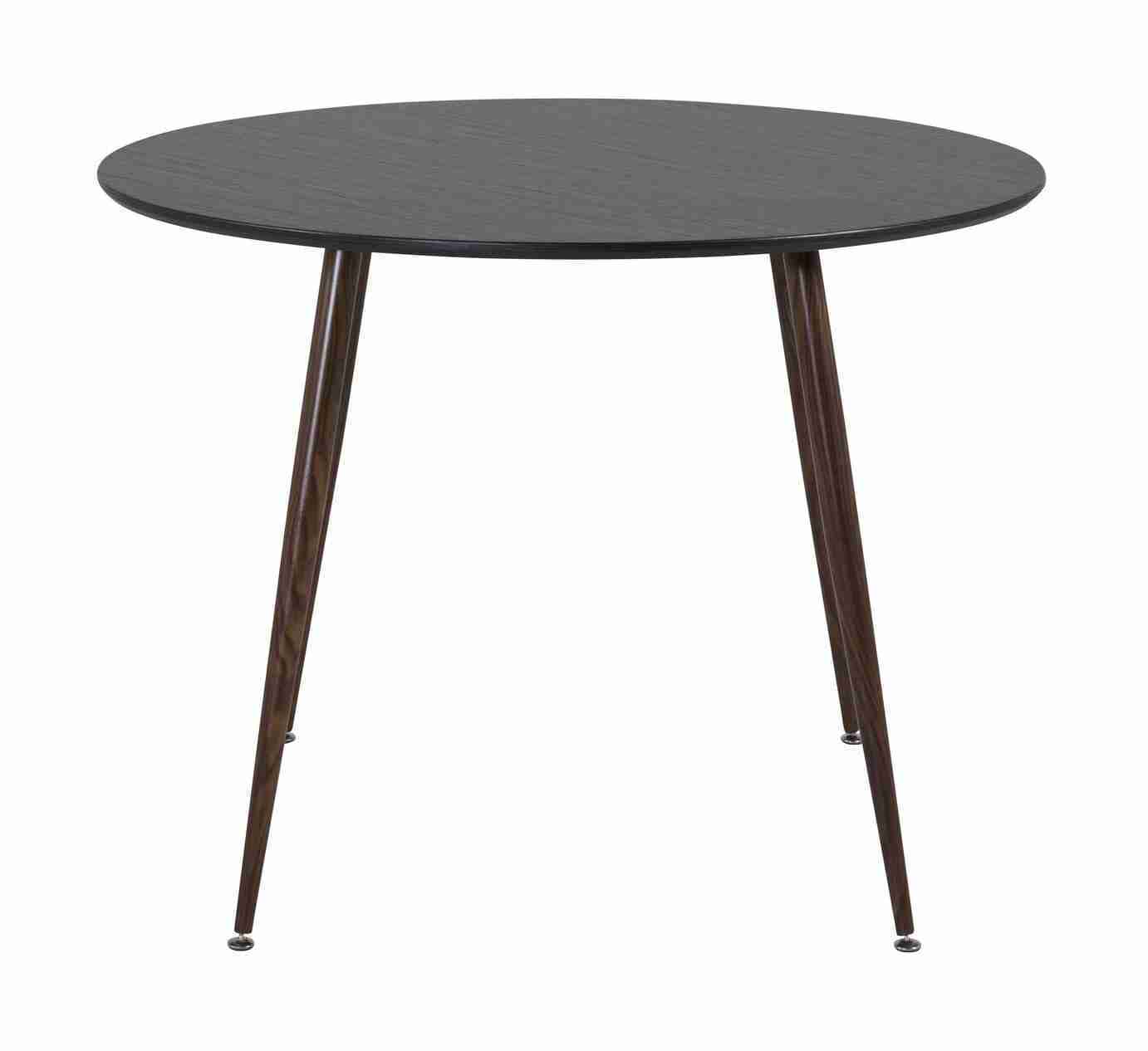 Nohr Ronde Eettafel Quennel √ò100cm - Zwart/Walnoot
