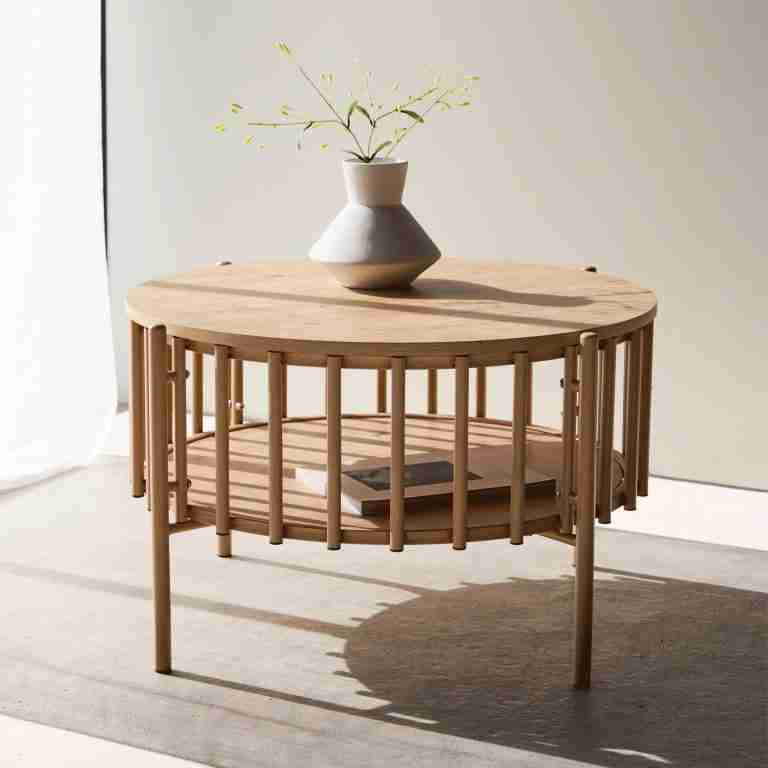 Nohr Ronde Salontafel Arwa 80cm - Naturel