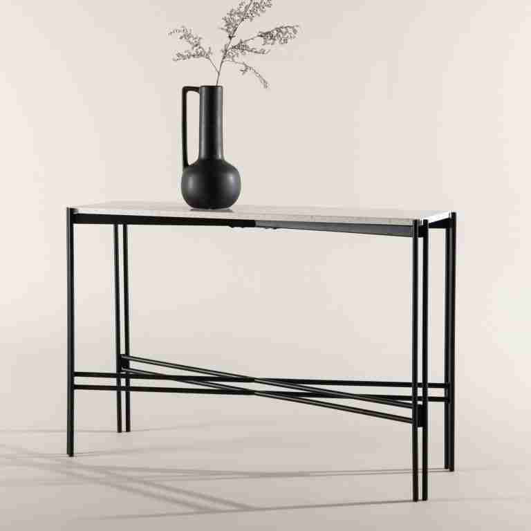 Nohr Sidetable Yasemin Terrazzo, 110cm - Wit